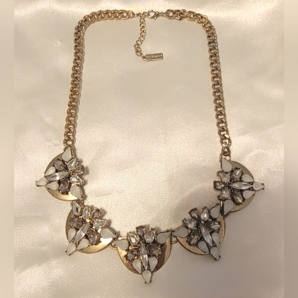 BaubleBar crystal cluster necklace